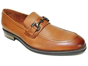 Kenneth Cole New York Men's Brock Loafers Cognac Leather Size 8 M - Picture 1 of 6