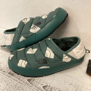 The North Face Thermoball Traction Mule V Green Insulated Slippers Women 5 NWT - Picture 1 of 9