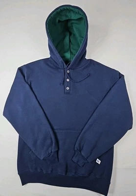 Sudadera con Capucha Russell Athletic Henley De Colección Hecha en EE. UU. Grande Para Hombre Foto 1 de 4