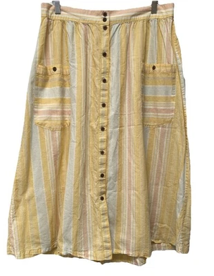 Mujer Patagonia Ligera Aire Acondicionado Falda Amarilla Talla L Playa/Casual Foto 1 de 3