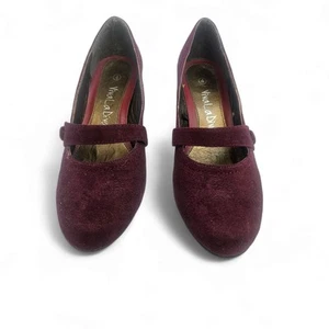 Viva La Diva Red Suede court shoes size 4 Worn Once Free Postage - Picture 1 of 6