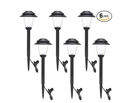 Paquete de 6 luces de camino de bajo voltaje - Iluminación de paisaje exterior impermeable, súper Foto 1 de 4