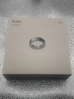 Oura Ring Gen 4 Silver Size 8 Smart Ring