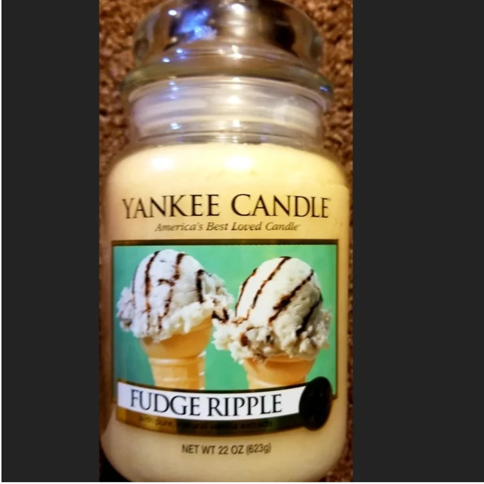 Yankee Candle Fudge Ripple Large Jar 22oz X 2