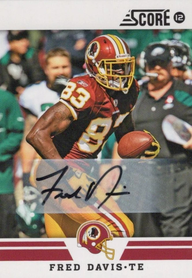 2012 Score Signatures #116 Fred Davis Redskins - Image 1 of 1