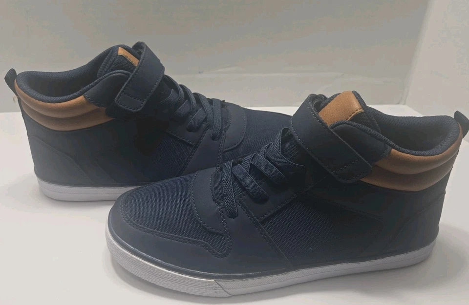 The Children's Place мальчиков синий темно-синий холст высоты верхний туфли размер 5.  S - Изображение 1 из 4