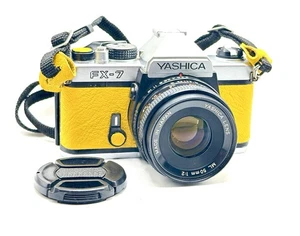 Yashica FX-7 Camera & 50mm F/2 Lens - New Leather Covering & Light Seals - Nice - Bild 1 von 10