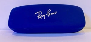 Ray Ban Hard Case Royal Blue Red Interior Glasses Case - Picture 1 of 4