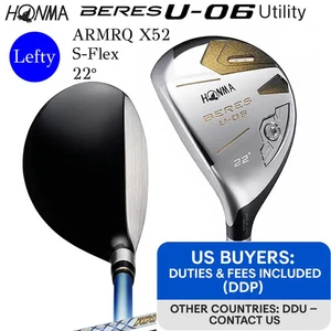 Left-handed HONMA BERES U-06 2-Star Hybrid U22 22° S-Flex ARMRQ X 52 2S Graphite - Picture 1 of 7