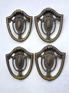Antike Fallgriffe Schublade Tür Kommode Griff Vintage Möbelbeschläge Lot 4 - Bild 1 von 12