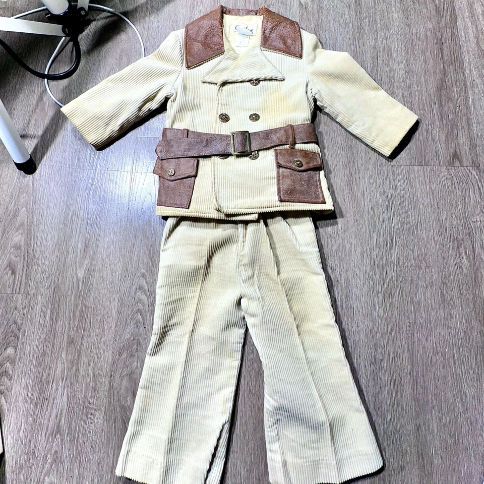 VTG 1970s Good Lad Toddler Corduroy Suit Jacket Pants Set Size 2T - Image 1 of 4