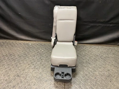 17-22 FORD F250 SUPER DUTY CENTER STATIONARY SEAT VINYL MEDIUM EARTH GRAY AS - Image 1 of 4