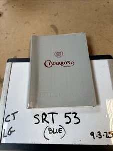 1988 Cadillac Cimarron Sedan Original Owner Owner's Guide Manual Book 2.8L V6 xz - Picture 1 of 4