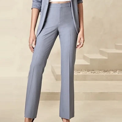 Banana Republic Sculpted Stretch Bootcut Pants 6 Small Gray Trousers Career NWT - Image 1 of 4