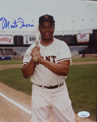 Monte Irvin (d.2016) New York Giants HOF Autographed 8x10 Signed Photo JSA COA - Image 1 of 4