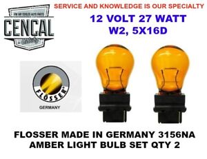 FLOSSER MADE IN GERMANY 3156NA AMBER TURN SIGNAL LIGHT BULB SET QTY 2 315601