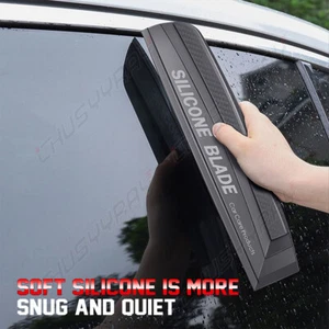 Car Glass Scraper bladesD Sharp Water Wiper Dryer Squeegee Black - Picture 1 of 12