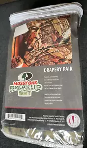 Mossy Oak Break Up Infinity Draperie Paar (2) 42x84" Platten Camouflauge Neu in Verpackung - Bild 1 von 4