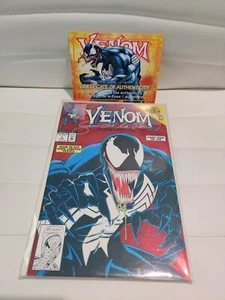 MARVEL COMICS VENOM Lethal Protector Comic #1 SIGNED W/ COA (SAM DE LA ROSA) NM - Picture 1 of 8
