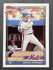 1991 Topps Desert Shield GREGG JEFFERIES New York Mets - #30