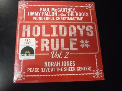 Paul McCartney-Wonderful Christmas Time & Norah Jones Peace 45 Holidays Rule - Image 1 of 2