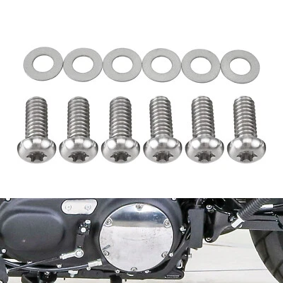 Kit de tornillos de cubierta Derby de titanio para Harley Sportster 883 XL883C XL883LP XL883 Foto 1 de 4