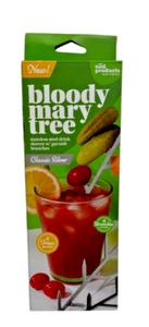 Nod Products Bloody Mary Tree Drink Skewer Garnish Branches Set of 4 Stainless - Picture 1 of 5
