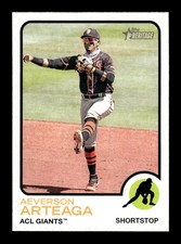 2022 Topps Heritage Minor League Aeverson Arteaga   #58
