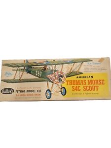 Vintage Guillow's Flying Model Kit Thomas Morse S4C Scout Flugzeug 24"" Neu im Karton