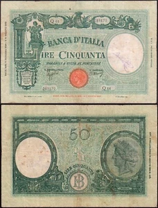 ITALIA - Italien 50 Lire Barbetti 1944 BB - Bild 1 von 1