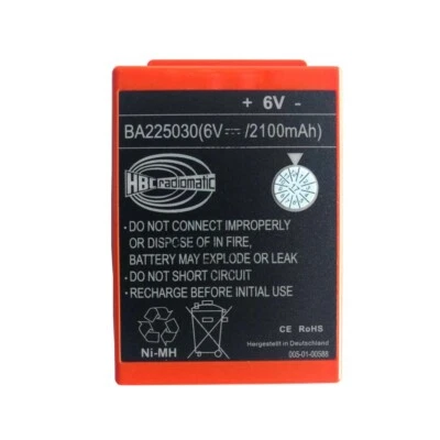 2100mAh BA225030 6V Ni-Mh Battery For HBC Pump Truck Remote Control Battery US - Image 1 of 4