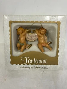 *NEW* Fontanini Our First Christmas Ornament Winged Cherubs Putti NIB Roman - Picture 1 of 4