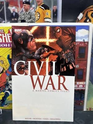 Marvel Civil War: A Marvel Comics Event novela gráfica 13ª impresión 2015, Millar Foto 1 de 2