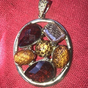 Smoky Quartz Pendant Jewelry Rhinestone - Picture 1 of 4