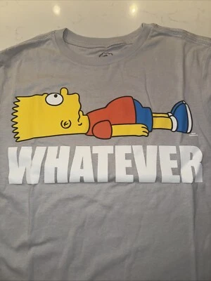 Camiseta SIMPSONS BART WHATEW Niños en Gris, Talla Grande 10/12 Foto 1 de 4