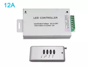 LED controller 4 key 12A aluminum shell RGB controller wireless RF module dimmer - Picture 1 of 5