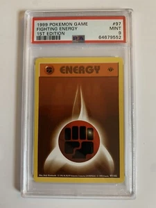 Pokemon 1999 Fighting Energy PSA 9 #97/102 Base Set Shadowless Mint 1st Edition - Picture 1 of 2