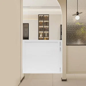 Puerta batiente de entrada puerta batiente de madera maciza con bisagras de resorte 35,4 * 35,4 pulgadas - Imagen 1 de 13