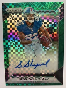 2016 PRIZM STERLING SHEPARD #’d /49 Rookie AUTO GREEN POWER PRIZM RC #RA-TBD - Picture 1 of 3