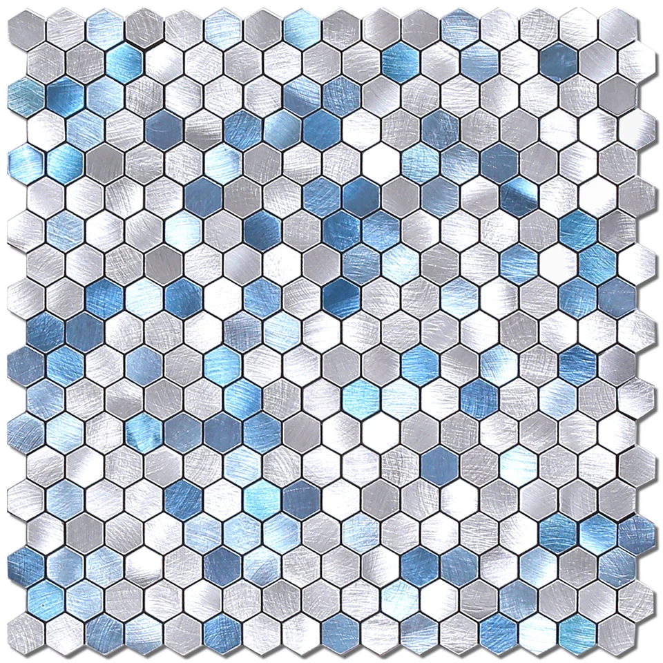 BeNice Peel and Stick Backsplash para Cozinha Painéis de Parede 3D Mosaico Hexagonal Azulejos - Imagem 1 de 4