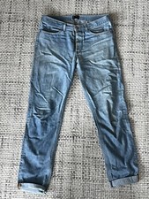 ASKET Mens The Washed Denim Jeans Stone Bleach 31/32 Regular Made In Italy