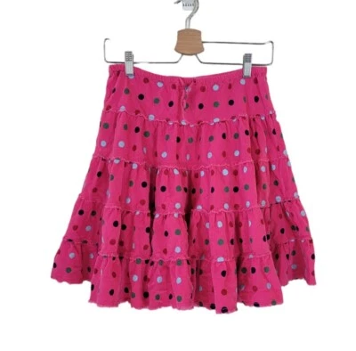 Falda de segunda mano MINI BODEN 9-10 Y rosa a lunares con volantes en capas niñas Foto 1 de 4