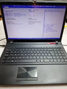 Ergo By Clevo Laptop W252EU Pentium 15,6" Untested For Parts Read Description - Picture 1 of 15