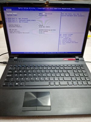 Ergo By Clevo Laptop  W252EU Pentium 15,6" Untested For Parts Read Description - Image 1 of 4