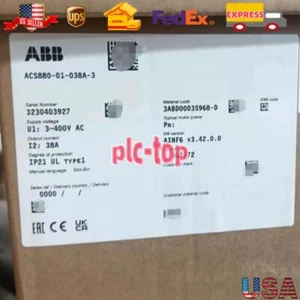 ACS880-01-038A-3 New ABB Frequency Converter ACS880-01-038A-3 Fast Shipping 1pcs - Picture 1 of 11