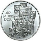 Commemorative coin East Germany GDR 10 Mark 1989 A - 40th Anniversary of GDR UNC