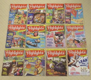 Highlights Magazine Complete 2016 Set (12 Issues) - Imagen 1 de 22
