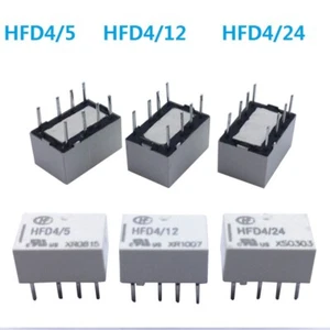 HongFa Relay HFD4/5 XR0815 HFD4/12 XR1007 HFD4/24 XS0303 2A 8Pins Singal Relay - Picture 1 of 1