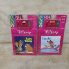 Vtg Disney Story Book & Cassette Tape Lot Bambi Lady & Tramp Sealed
