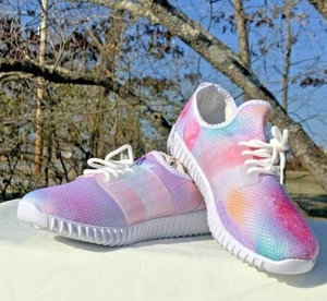 Brand New ZONE PRO Athletic Shoes TIE DYE Color Run Rainbow Size 7 ❤️sj15m10 - Picture 1 of 8